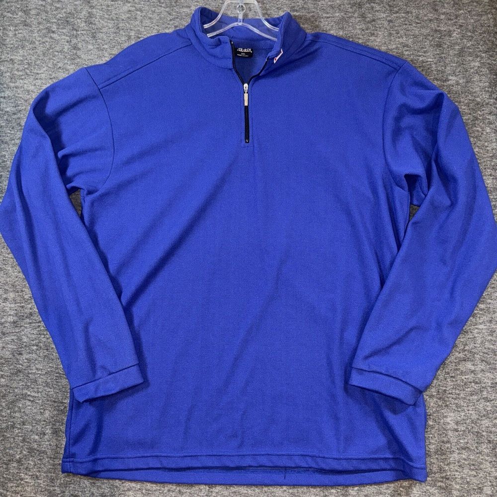 Marker VTG Mens Zip Up Fleece Size Polartec Made in USA Lightweight Blue Sz XXL‎